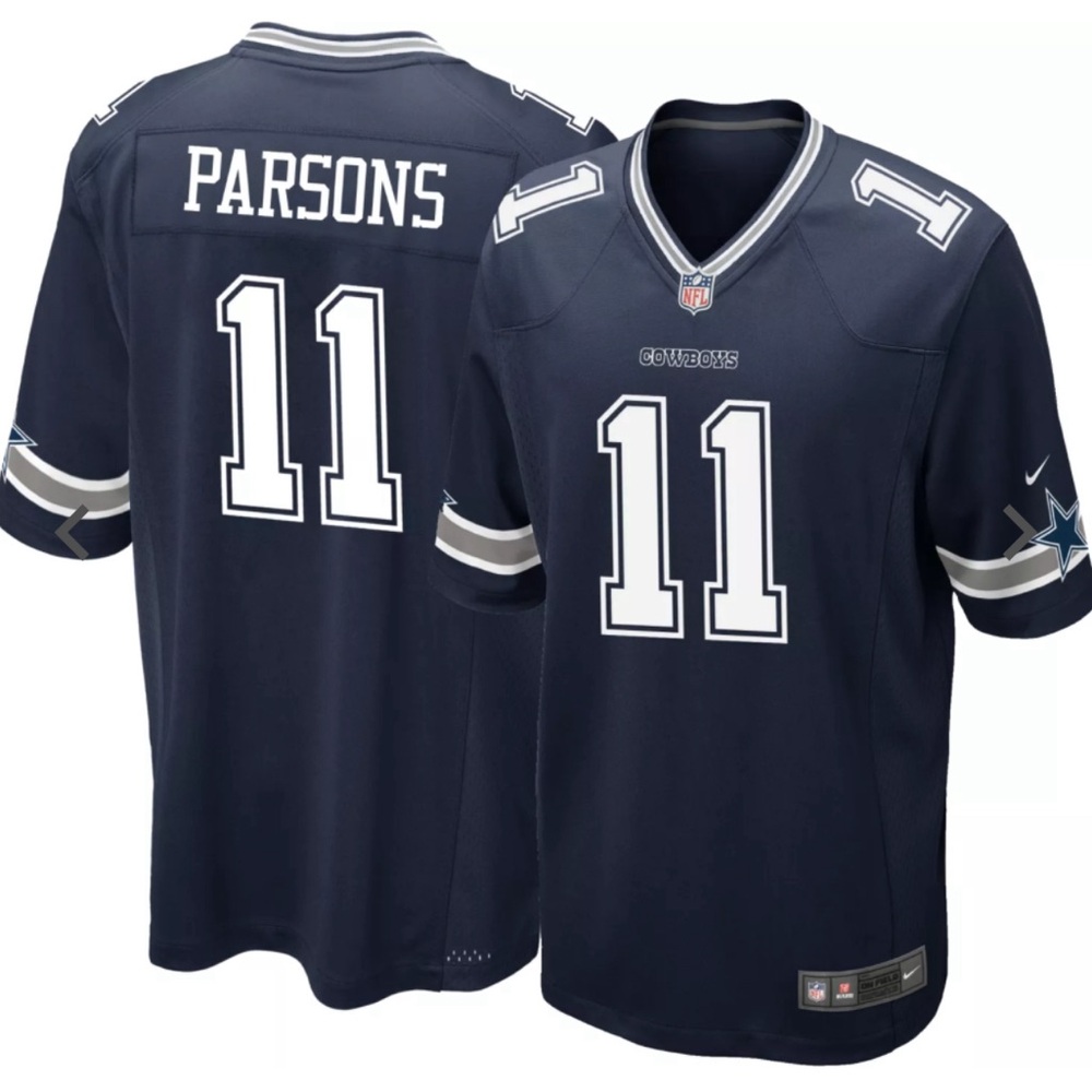 Men's Dallas Cowboys Micah Parsons‎ Nike Navy Game Jersey Size XXL EUC
